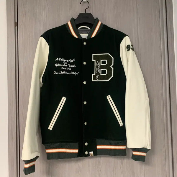 [BUNJANG] BAPE Varsity Jacket (Size M) / BAPE 베이프 바시티 자켓 사이즈M
