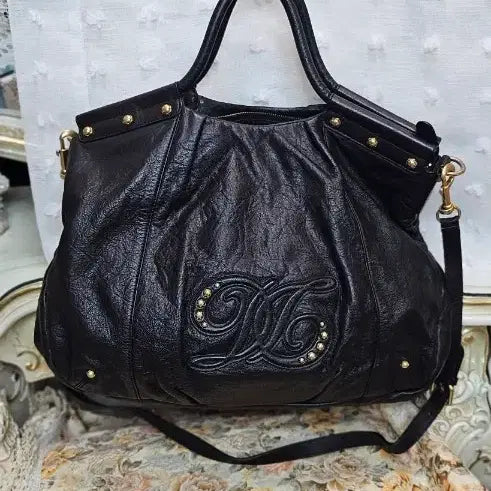 [BUNJANG] Daks Black Leather Shoulder Bag/Cross Bag / 닥스블랙 가죽 숄더백크로스