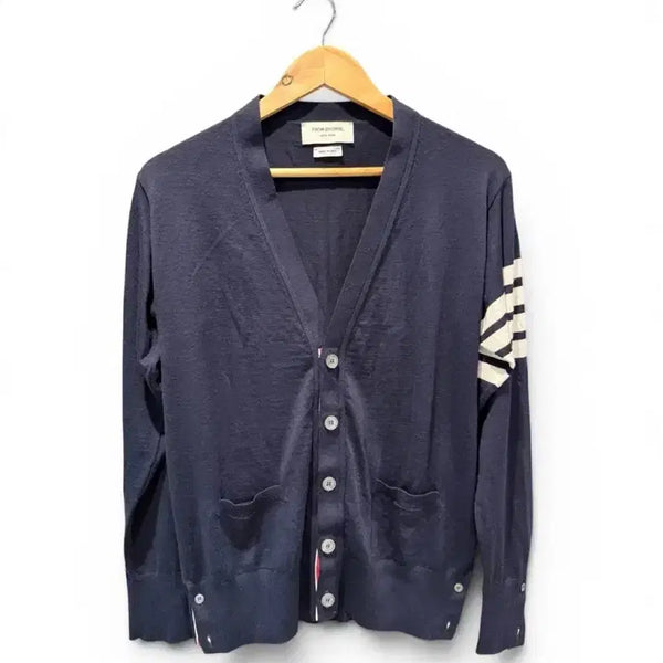 [BUNJANG] Thom Browne Merino Wool Cardigan Navy Size 2 / 2 / 톰브라운 메리노 울 네이비 가디건