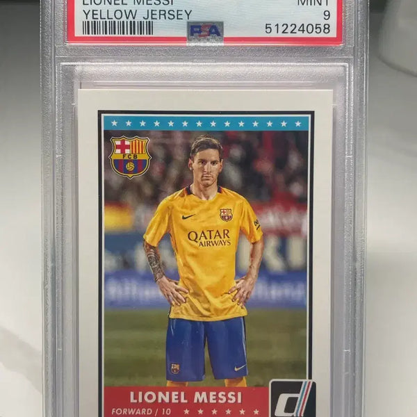 [BUNJANG] 2015 Panini Donruss Lionel Messi Yellow Jersey Card PSA 9 / 2015 파니니 도너스 메시 옐로우 저지 카드 PSA9