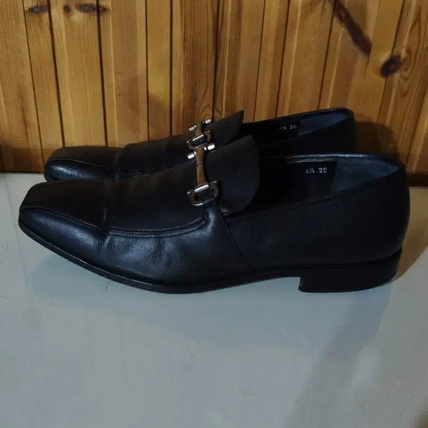 [BUNJANG] Salvatore Ferragamo Gancini Loafers Black / 6.5 2E 250mm 페라가모 간치니 로퍼 블랙