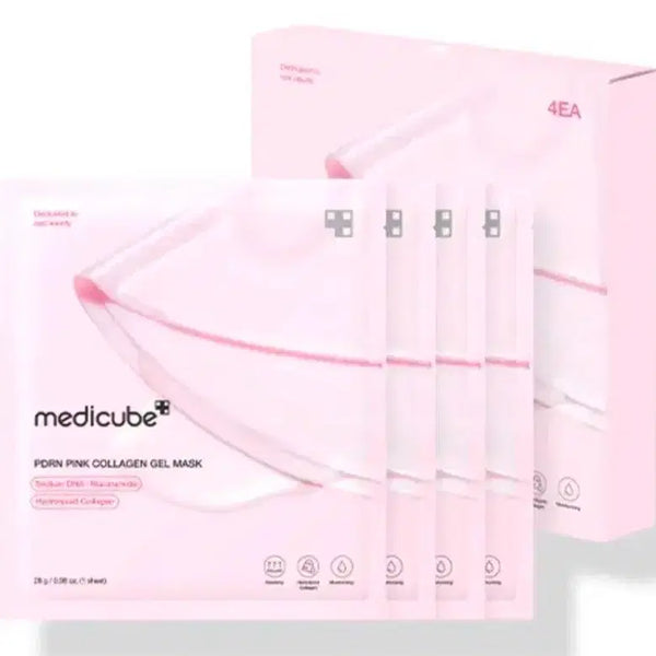 [BUNJANG] MediCube PDRN Pink Collagen Gel Mask (20 Sheets) / 메디큐브 피디알엔 핑크 콜라겐 겔 마스크 5box(20매)