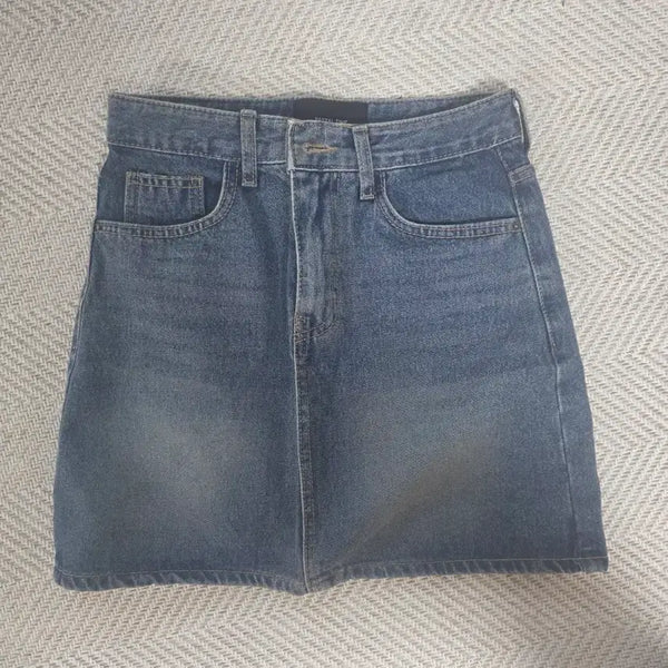 [BUNJANG] Denim Mini Skirt / 데님 스커트