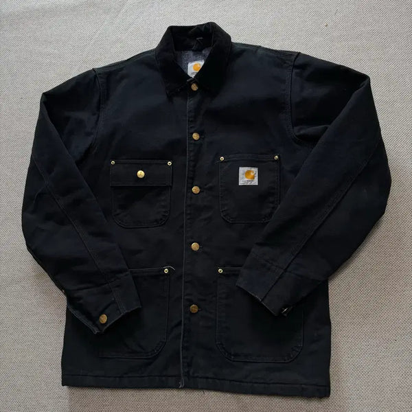 [BUNJANG] Carhartt USA Corduroy Collar OG Chore Jacket / 칼하트 USA 코듀로이 카라 OG 초어 자켓