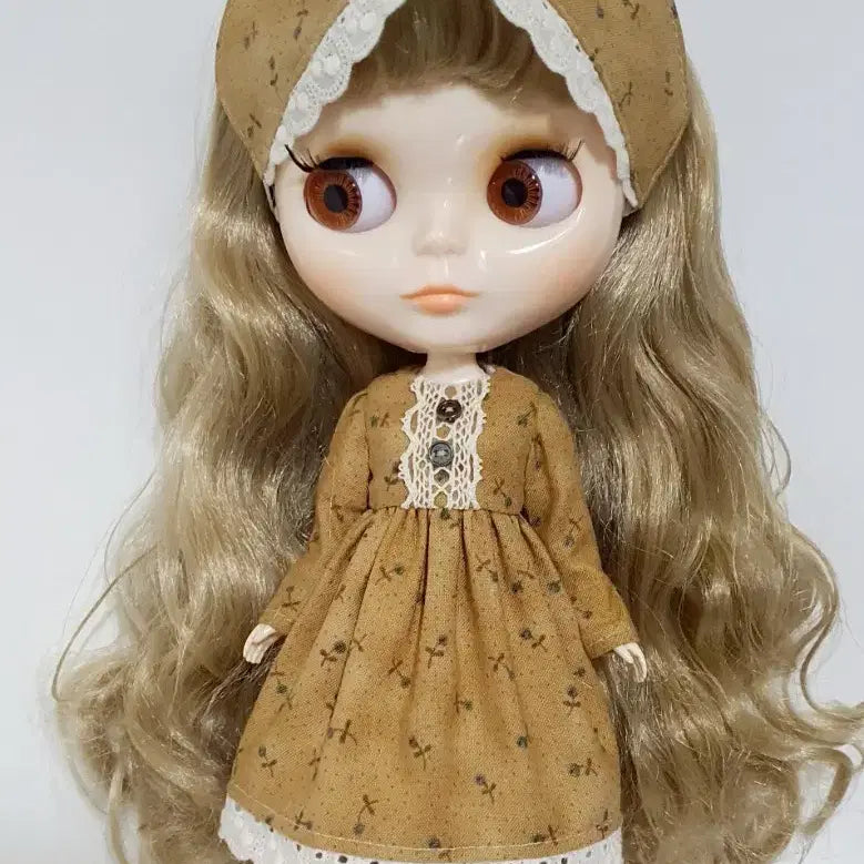 [BUNJANG] Bryce (Fake) Compatible Dress & Headband Set / 브라이스옷(페이크) 호환의상