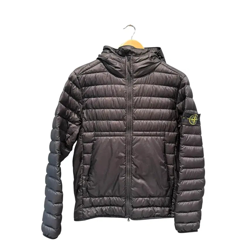 [BUNJANG] Stone Island Hooded Lightweight Down Jacket Black S / S / 스톤아일랜드 후드 블랙 경량패딩