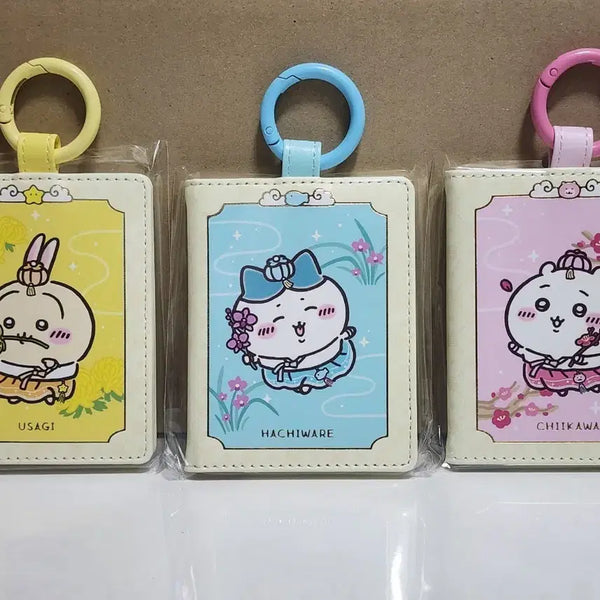 [BUNJANG] Chiikawa Hanbok Card Holder Set (Usagi, Hachware) / [세트]용산 치이카와 한복 카드 지갑 3종  치이카와 우사기 하치와레