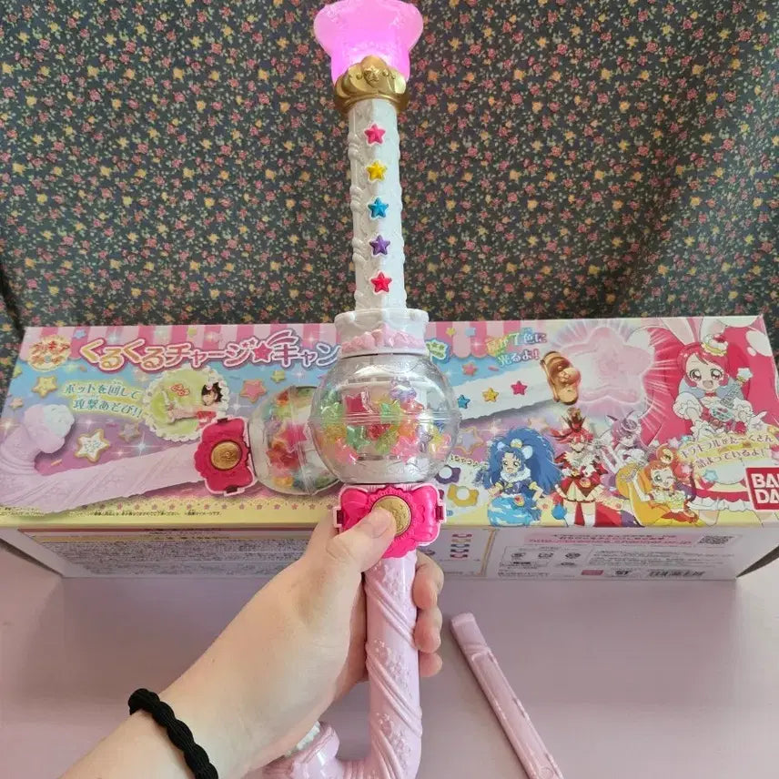 [BUNJANG] Kira Kira PreCure a la Mode Candy Rod Working Vintage Toy / 키라키라 프리큐어 아라모드 캔디로드 작동 고전완구
