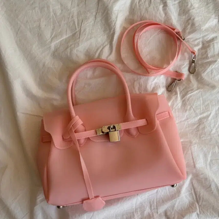 [BUNJANG] Blanc Jelly Birkin Bag Small Peach Pink / 블랑 젤리버킨백 스몰 피치핑크