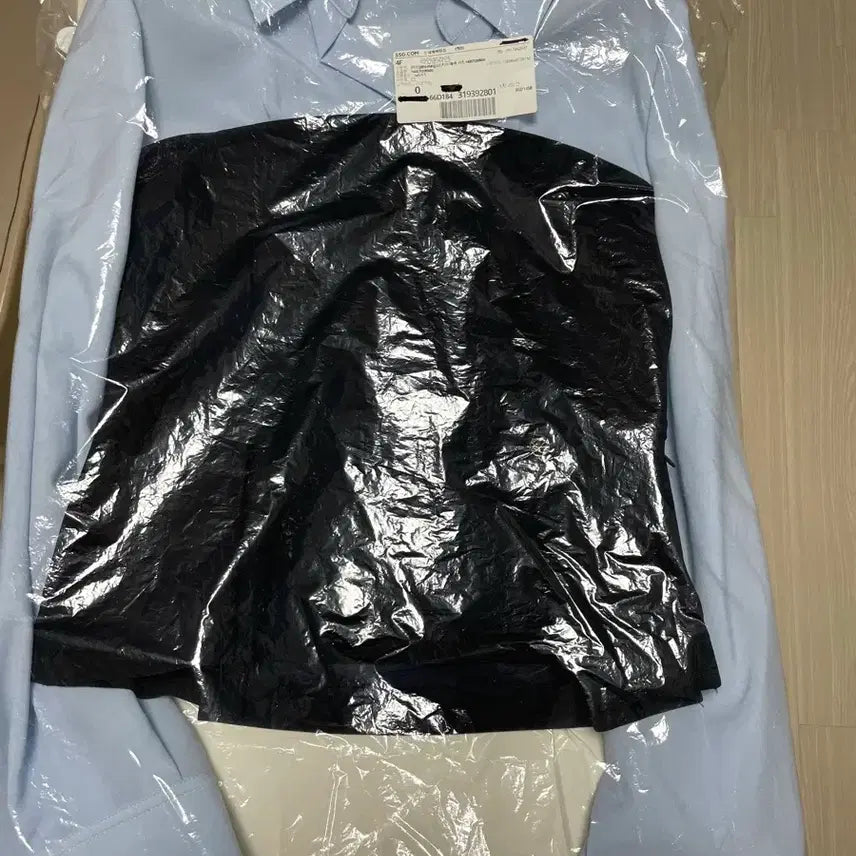 [BUNJANG] LINE ADDITION Color-Block Shirt Navy / 라인 LINE ADDITION 크리치아 배색 셔츠 Navy