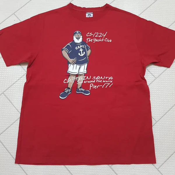[BUNJANG] Captain Santa T-Shirt XL / 캡틴산타 티셔츠 xl