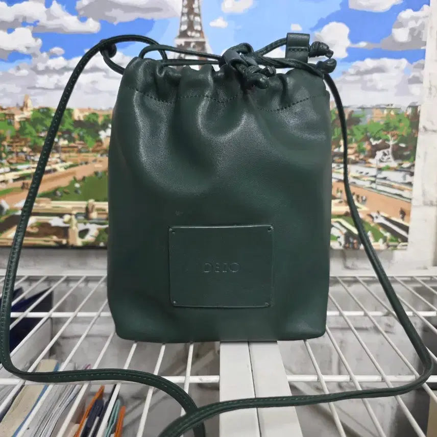 [BUNJANG] DECO Mini Bucket Bag Shoulder Bag - New York Collection (Deep Green) / 데코 미니 크로스백 숄더백 복조리백 뉴욕 컬렉션 딥그린 버킷백 GE53