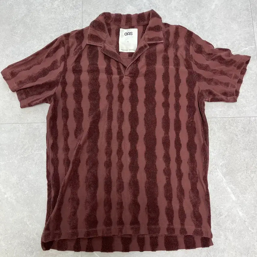 [BUNJANG] OAS Totem Polo Terry Shirt L / OAS 오아스 토템 폴로 테리 셔츠 L