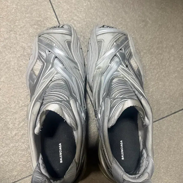 [BUNJANG] Balenciaga Track Sneakers Silver Size 43 / 발렌시아가 타이렉스 실버 43
