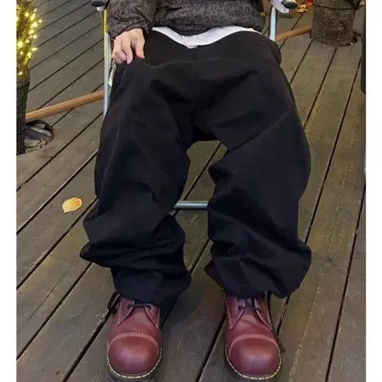 [BUNJANG] Untitled Ideal Puckering Pants (Hard) / (os) 언타이틀드 아이딜 퍼커링 팬츠 (하드)