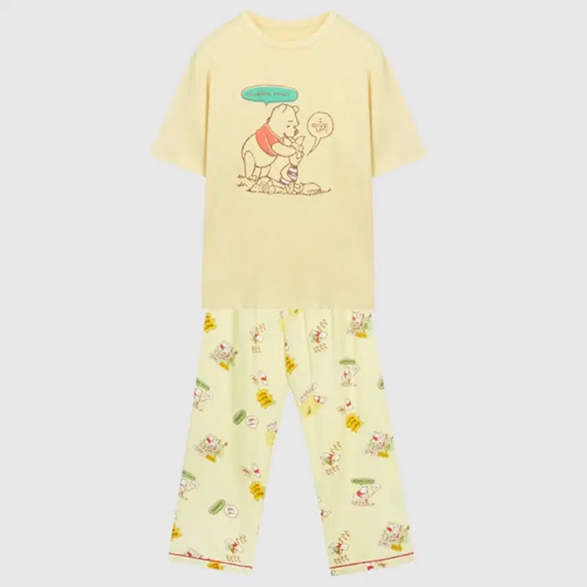 [BUNJANG] SPAO Disney Winnie the Pooh Sleep T-Shirt Pajamas L / (미사용) 스파오 디즈니 곰돌이푸 푸~근한 꿀잠 티셔츠 잠옷 파자마