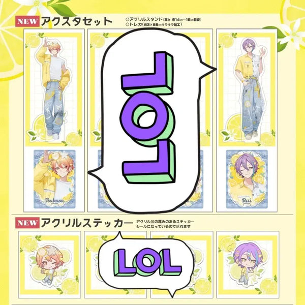 [BUNJANG] KriFes Yuu Tsukasa & Rui Acrylic Stand & Sticker Bundle Set / 크리페스 yuu님 츠카사 루이 아크릴스탠드 아크릴스티커 일괄