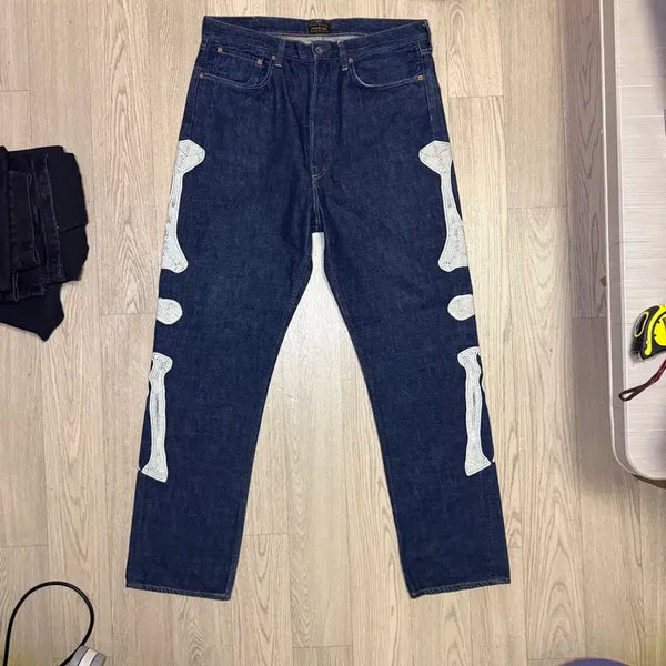 [BUNJANG] Kapital 12.5oz Mexican Tuxedo 5P Okagilly Denim Jeans / 캐피탈 본 데님 12.5oz 멕시칸 턱시도 5P 오카길리