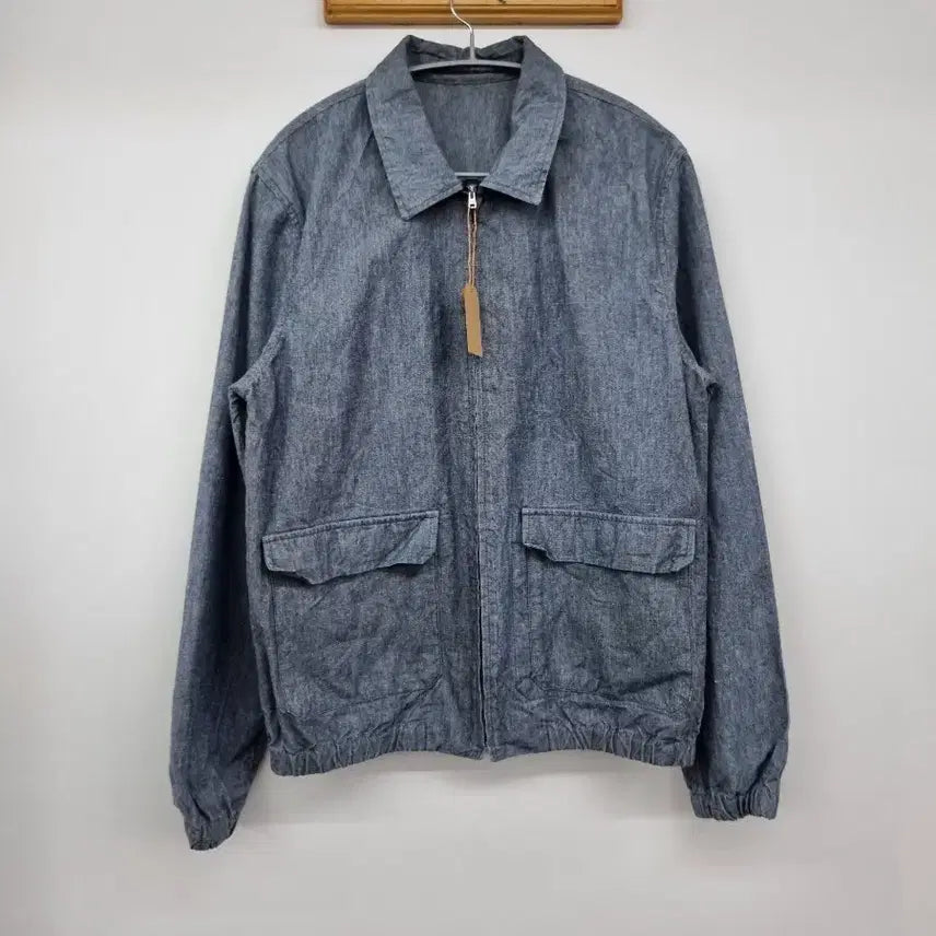 [BUNJANG] A.P.C. Chambray Harrington Jacket - Size L / A.P.C 아페쎄 샴브레이 헤링턴 자켓
