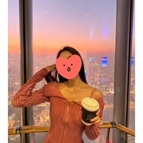[BUNJANG] Asura Off-Shoulder Zip-Up / 아수라 오프숄더집업