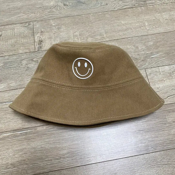 [BUNJANG] Smile Bucket Hat Brown / 스마일 버킷햇 브라운