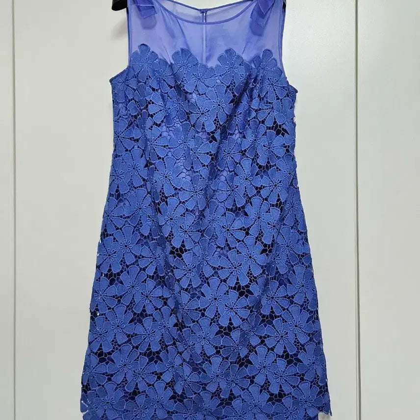 [BUNJANG] Luisa Spagnoli Blue Lace Dress (Size 46) / (새상품) 루이사 스파그놀리 블루 원피스 (46)
