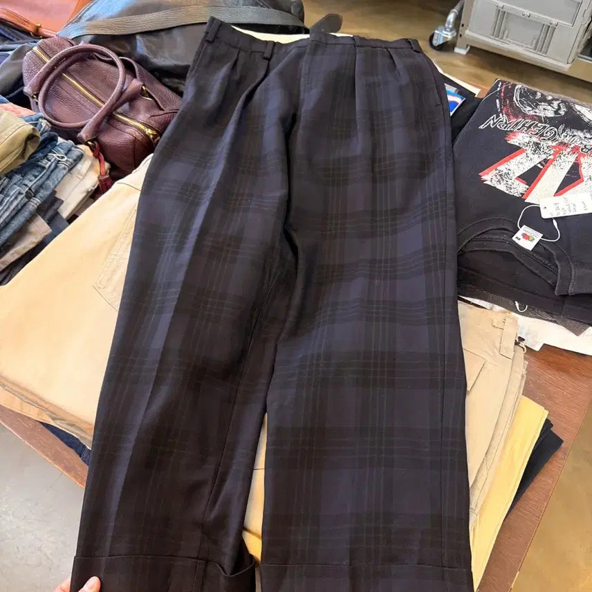 [BUNJANG] J.Press New England Model Square Pattern Trousers / 제이프레스 뉴 잉글랜드 모델 스퀘어패턴 슬랙스 카브라 32