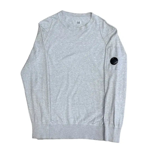 [BUNJANG] CP Company Light Grey Lens Wappen Knit Size 52 / 52 CP컴퍼니 라이트그레이 렌즈 와펜 니트