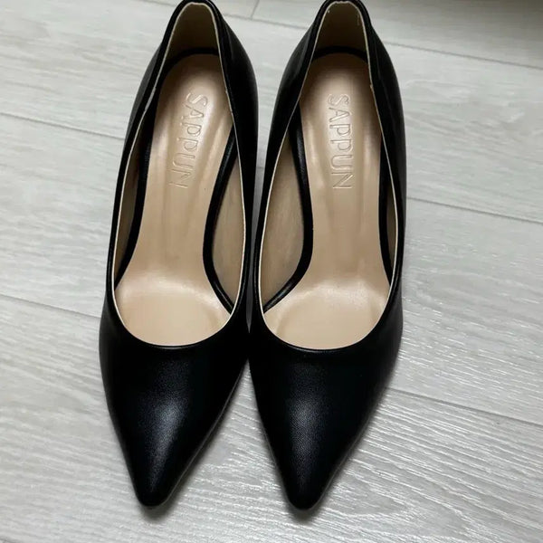 [BUNJANG] Sappun Basic Stiletto Heels (7cm) - Black / 사뿐 베이직 스틸레토힐(7cm)-블랙