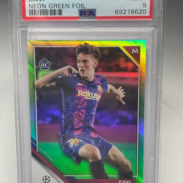 [BUNJANG] 2021-22 Topps UCL Gavi Neon Green Foil Card PSA 9 (048/199) / 2021-22 탑스 UCL 가비 네온 그린 포일 카드 psa9