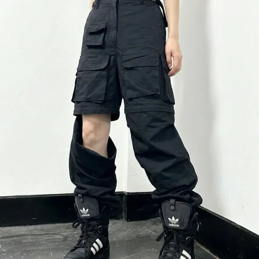 [BUNJANG] Project G/R Convertible Tactical Pants Black Size 2 / 프로젝트 G/R 컨버터블 택티컬 팬츠 블랙/2사이즈