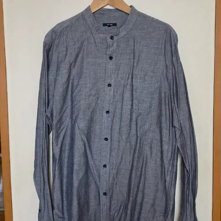 [BUNJANG] Polham Men's Mandarin Collar Shirt / 폴햄 남성 차이나 카라 셔츠