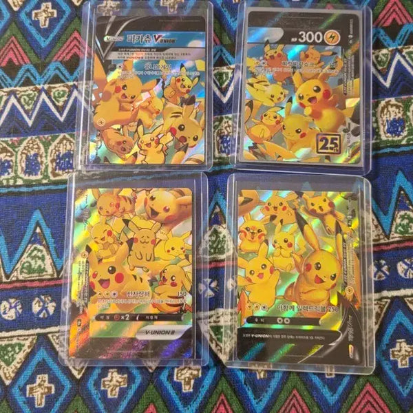 [BUNJANG] Pokemon Pikachu V VMAX Set of 4 / 포케몬카드 피카츄 V VMAX 4장 일괄