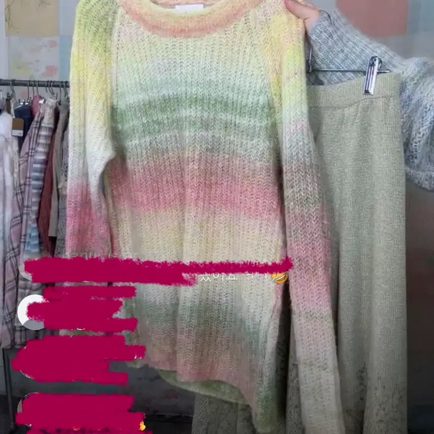[BUNJANG] Honey and Clover Hagumi Aoi Yuu Vintage Knit Set / 빈티지 하구미 허니와 클로버 아오이유우 니트 세트