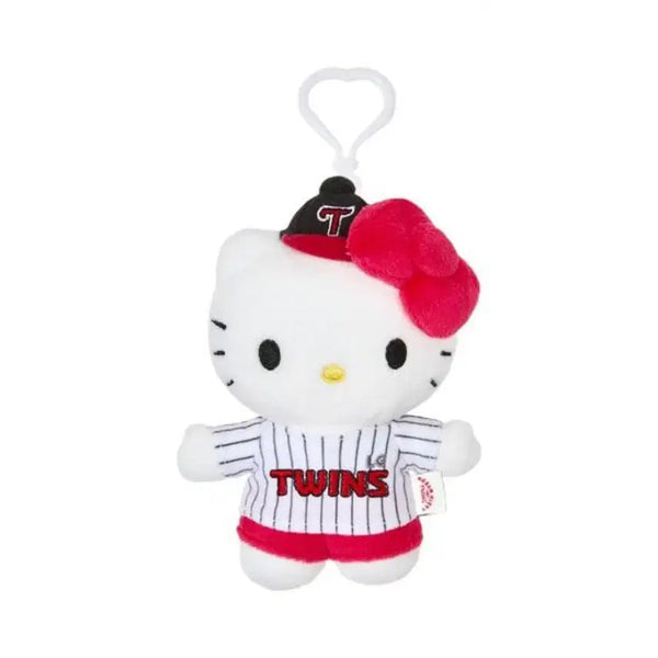 [BUNJANG] LG Twins x Hello Kitty Daily Plush Keychain / LG 트윈스 x 헬로 키티 데일리 플러시 키링