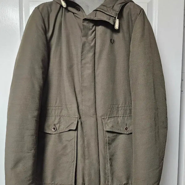 [BUNJANG] Fred Perry Padded Jumper Khaki S / 프레드페리 패딩 점퍼 카키 S