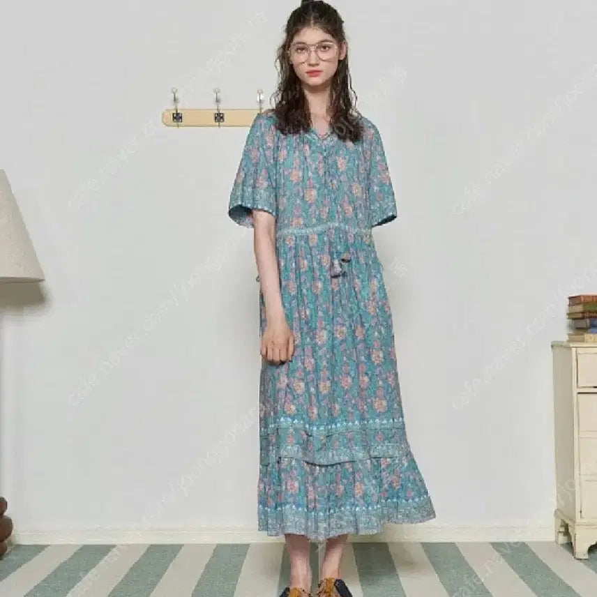 [BUNJANG] Thursday Island Border Long Dress Size S New / 써스데이아일랜드 보더 롱 원피스 S사이즈 새상품