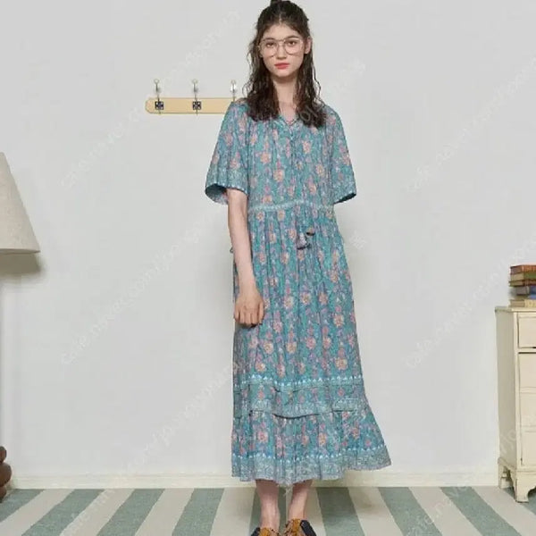 [BUNJANG] Thursday Island Border Long Dress Size S New / 써스데이아일랜드 보더 롱 원피스 S사이즈 새상품