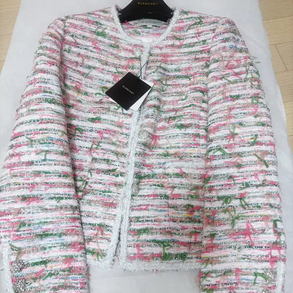 [BUNJANG] Blancso Le Sage Floral Tweed Jacket / 블랑쇼 르사쥬 플로럴 트위드 자켓 새상품