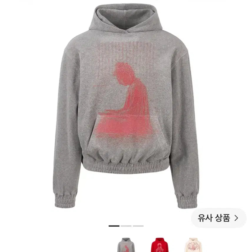 [BUNJANG] EMOS TANCE CLUB Buddha Hoodie Grey / 에모스탠스클럽 부다후드