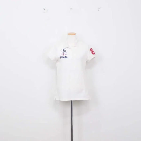 [BUNJANG] Pearly Gates Women's Golf PK T-Shirt Size 2 White / [정품] 파리게이츠(PEARLY GATES) 여성 골프 카라티 2 정인샵