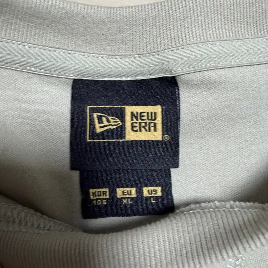 [BUNJANG] New Era Black Label Oversized Fit T-shirt Beige XL / 뉴에라 블랙라벨 오버핏 티셔츠 베이지 XL
