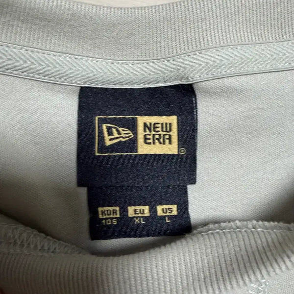 [BUNJANG] New Era Black Label Oversized Fit T-shirt Beige XL / 뉴에라 블랙라벨 오버핏 티셔츠 베이지 XL