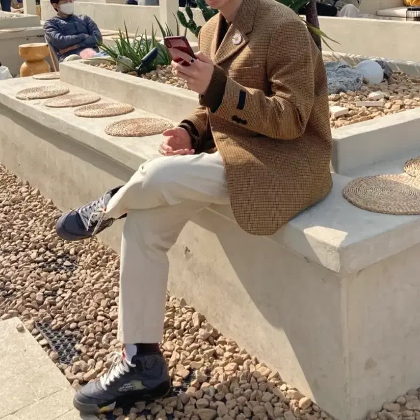 [BUNJANG] AND MILL Pintuck Crop Pants Cream / [S] AND MILL 핀턱 크롭팬츠 크림