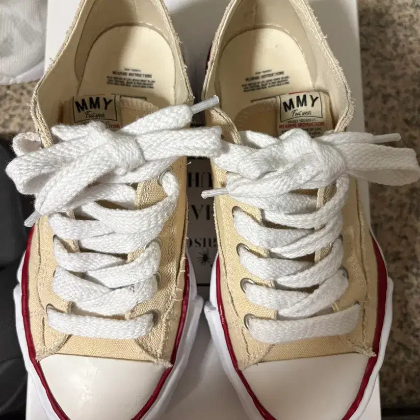 [BUNJANG] Mihara Yasuhiro Peterson OG Sole Canvas Natural Size 41 / 미하라 야스히로 피터슨 OG 솔 캔버스 내츄럴 41 팝니다