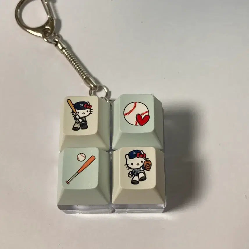 [BUNJANG] Kitty Baseball Keycap Keychain / 가격 제시 / 키티 야구 키캡 키링