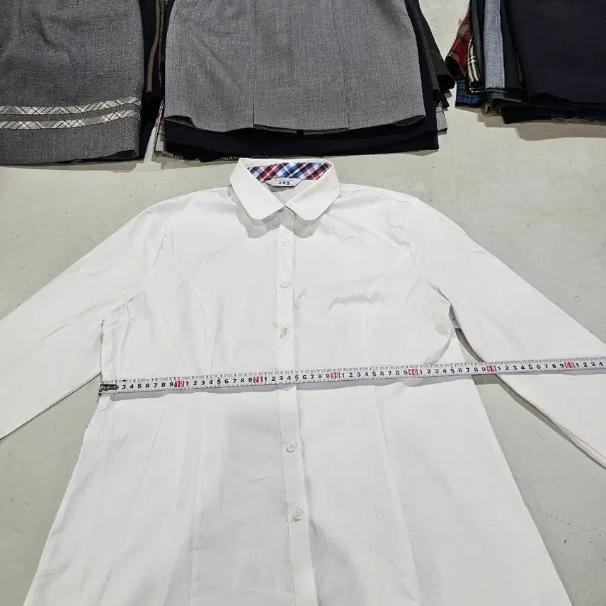[BUNJANG] Used Women's School Uniform Long Sleeve Shirt Size 2XL / 중고여성 교복긴팔셔츠 사이즈 2XL