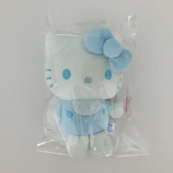 [BUNJANG] Chiiikawa x Sanrio Hello Kitty Plush Keyring - Sky Blue / 헬로키티 인형 키링 스카이블루 컬러 치이카와 산리오 폼폼푸린 몬치치