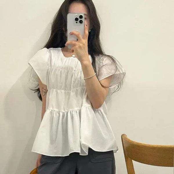 [BUNJANG] Yuinus Dodi Blouse Ivory / (새상품)유인어스 도디 블라우스 아이보리