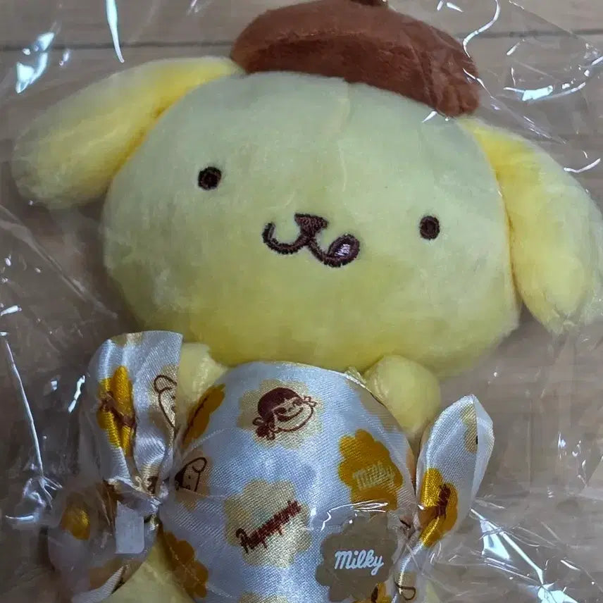 [BUNJANG] Sanrio Pompompurin x Peko-chan Doll Keychain Mascot / 산리오 폼폼푸린 페코짱 인형 키링 마스코트